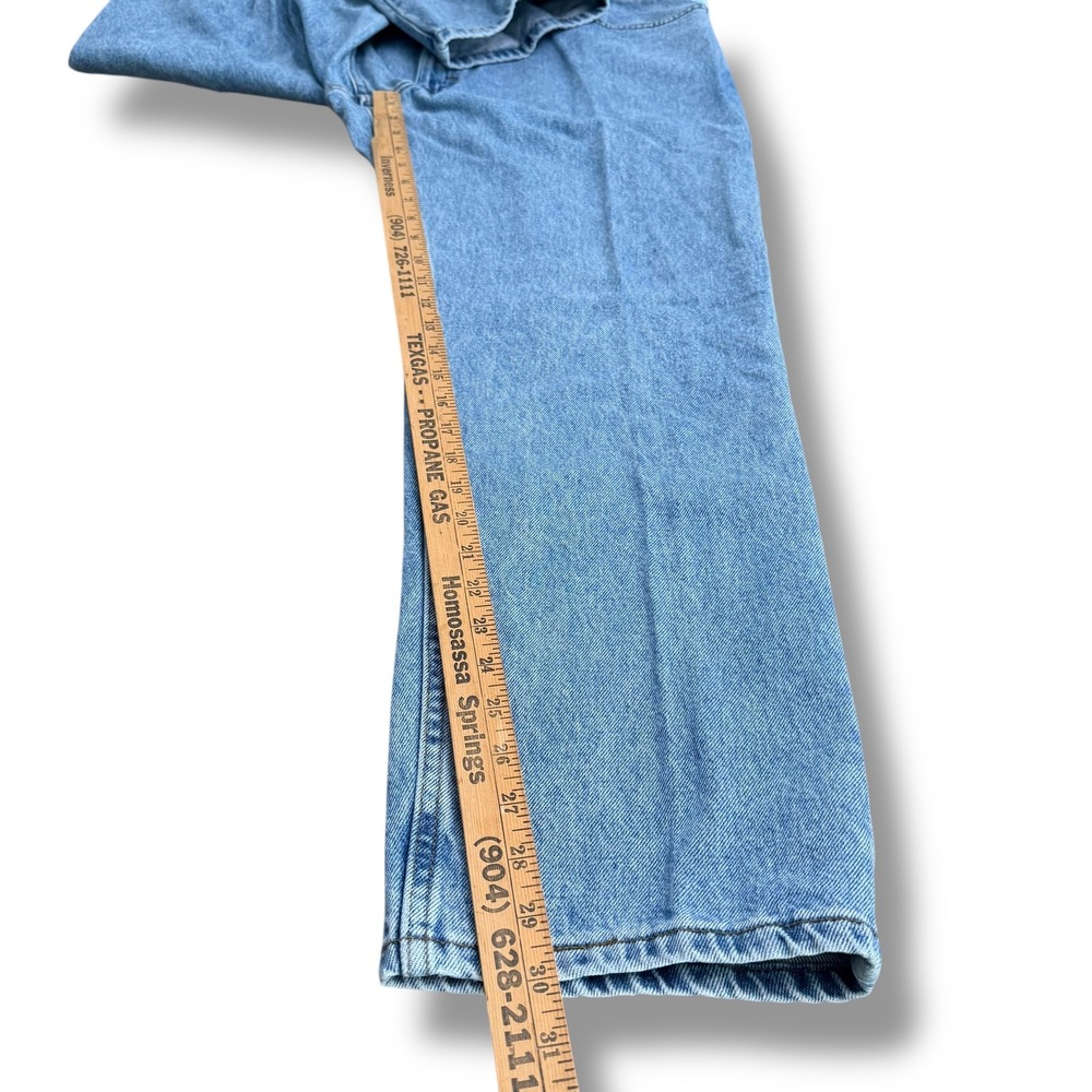 Lee Regular Fit Light Wash Denim Jeans Men's Size 42x30 Cotton - Picture 6 of 9